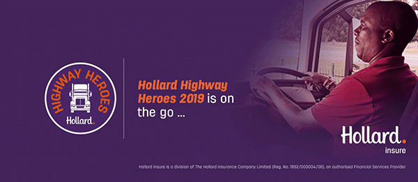 Highway Heroes Infographic displaying text "Highway Heroes 2019 is on the go...and promoting safer roads for all by rewarding great truck driving!"